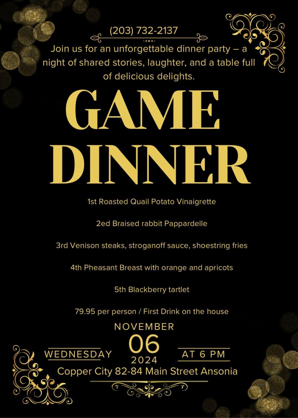 Game Dinner